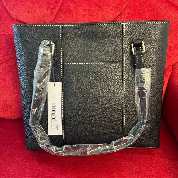 Brand new!! Dooney & Bourke small Lexington tote in black in bag w/ dust bag - Picture 8 of 11